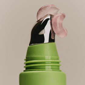 Close-up of SWEET JULY SKIN Lip Treatment applying for smooth, glossy lips