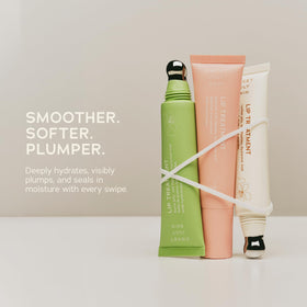 Lip glow after SWEET JULY SKIN Lip Treatment application.