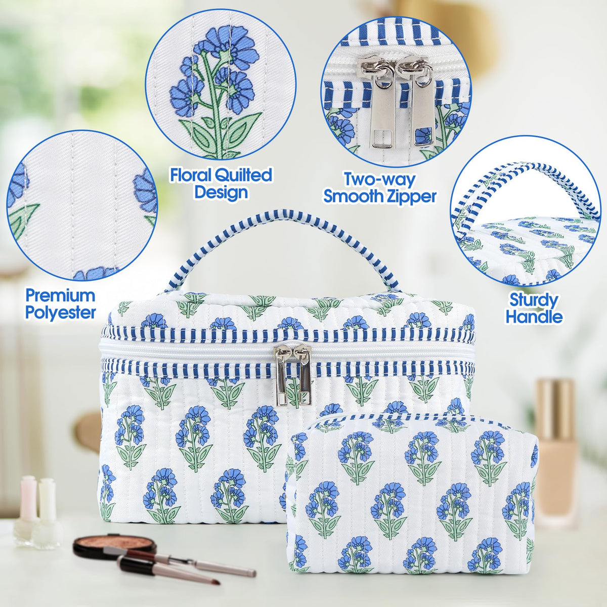 Sweet Lion soft quilted fabric texture for a premium feel.