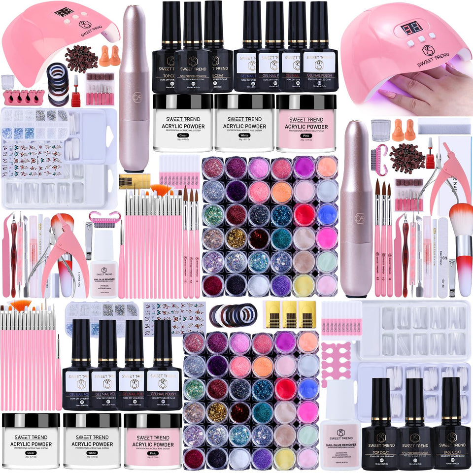 Sweet Trend beginner nail kit contents for at-home practice and skill-building.