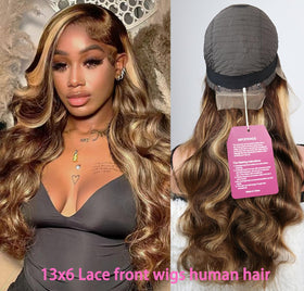 SWEETGIRL body wave wig texture showing fullness and lift for events