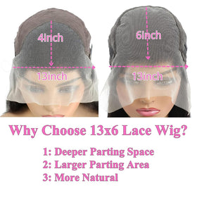 SWEETGIRL lace front with deep parting area for side or middle parts