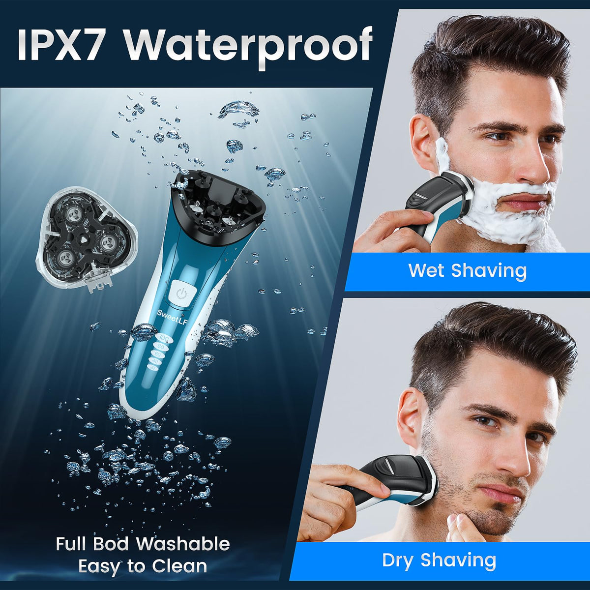SweetLF razor cordless design with long lasting battery up to 120 minutes