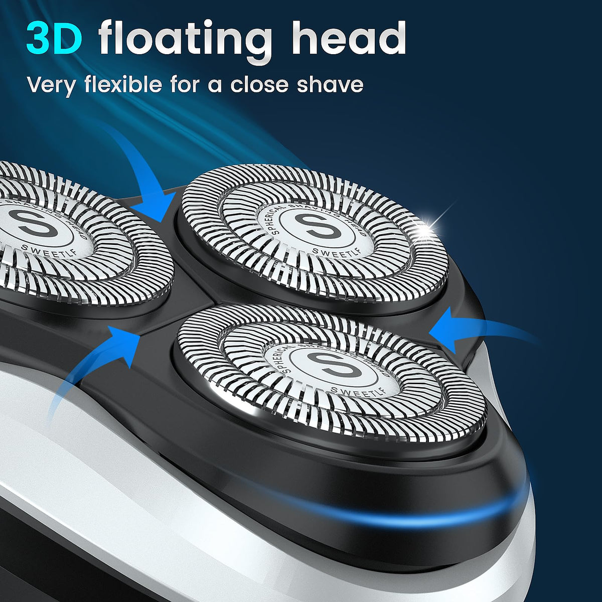 SweetLF razor pop-up trimmer for precise edging on necklines and sideburns