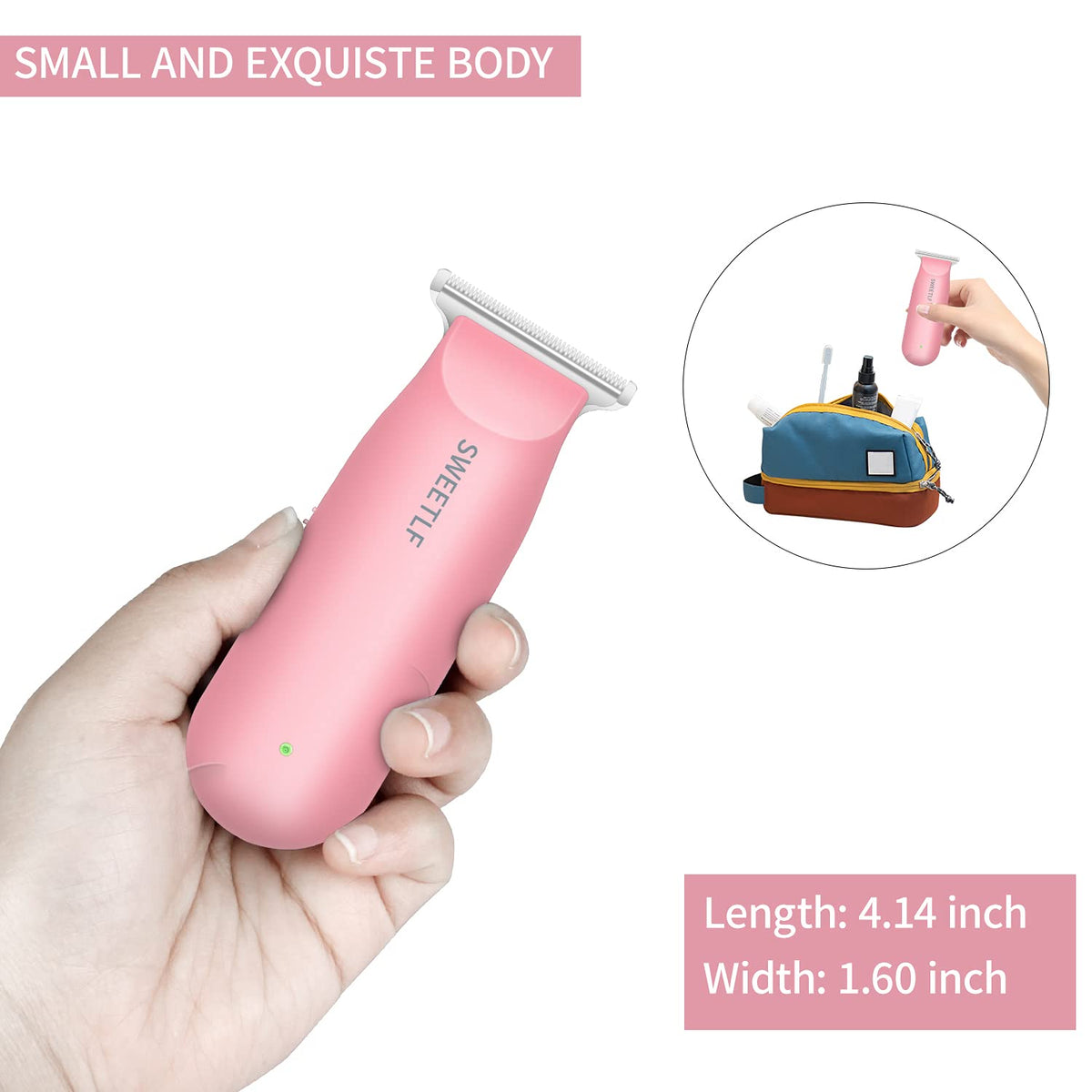 SweetLF clipper with 3 guide combs for precise length control.