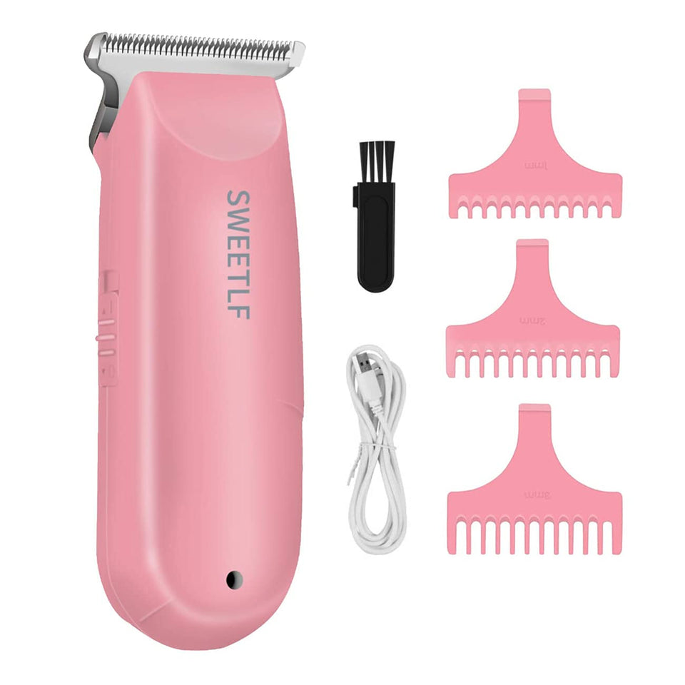 SweetLF pink hair clippers front view for easy at-home grooming.