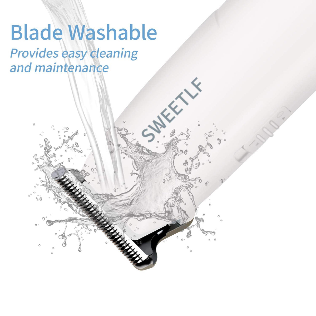 SweetLF portable trimmer fits in pocket or bag for grooming on the go.