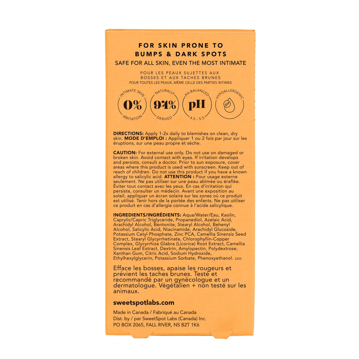 SweetSpot Labs compact bikini-area care routine for on-the-go use