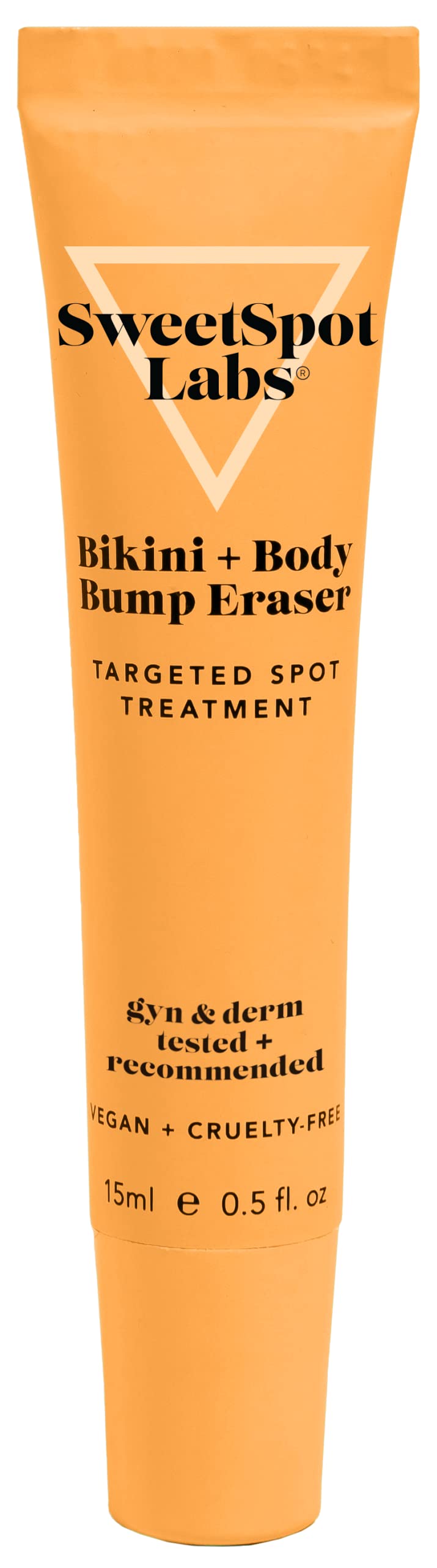 SweetSpot Labs Bikini Bump Eraser applied on bikini area to soothe redness