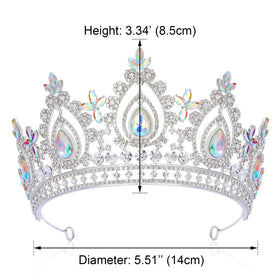 SWEETV luxury alloy crown provides comfortable, secure wear during long events
