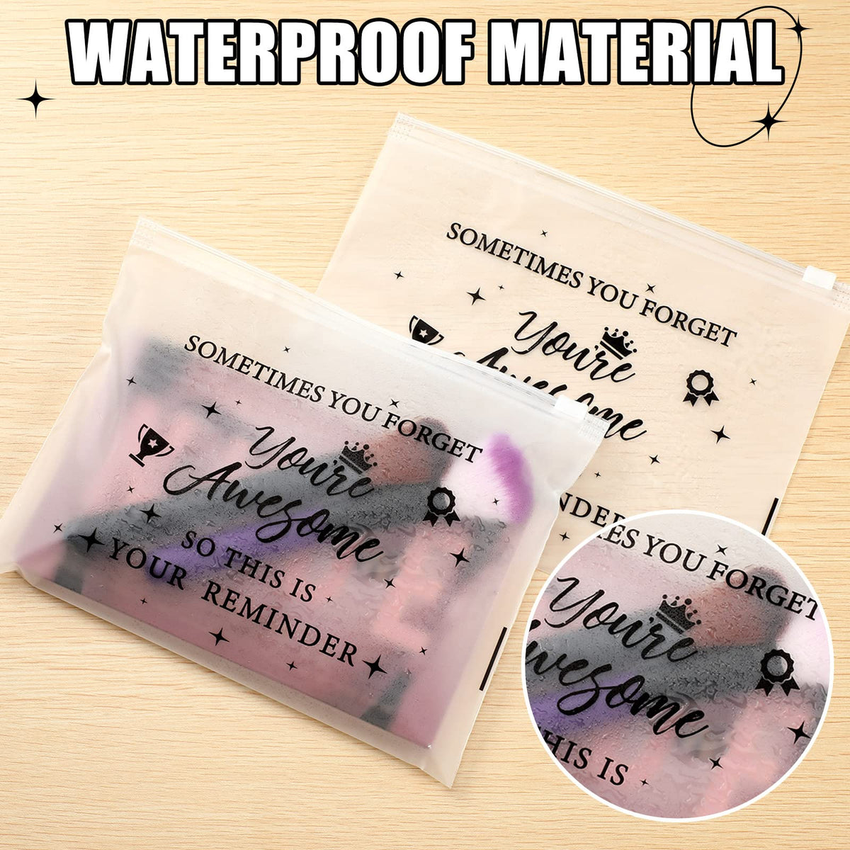 Sweetude compact makeup pouch 20x15 cm fits handbags and suitcases.