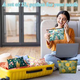 Sweetude cosmetic bags keep essentials organized on dressing tables.