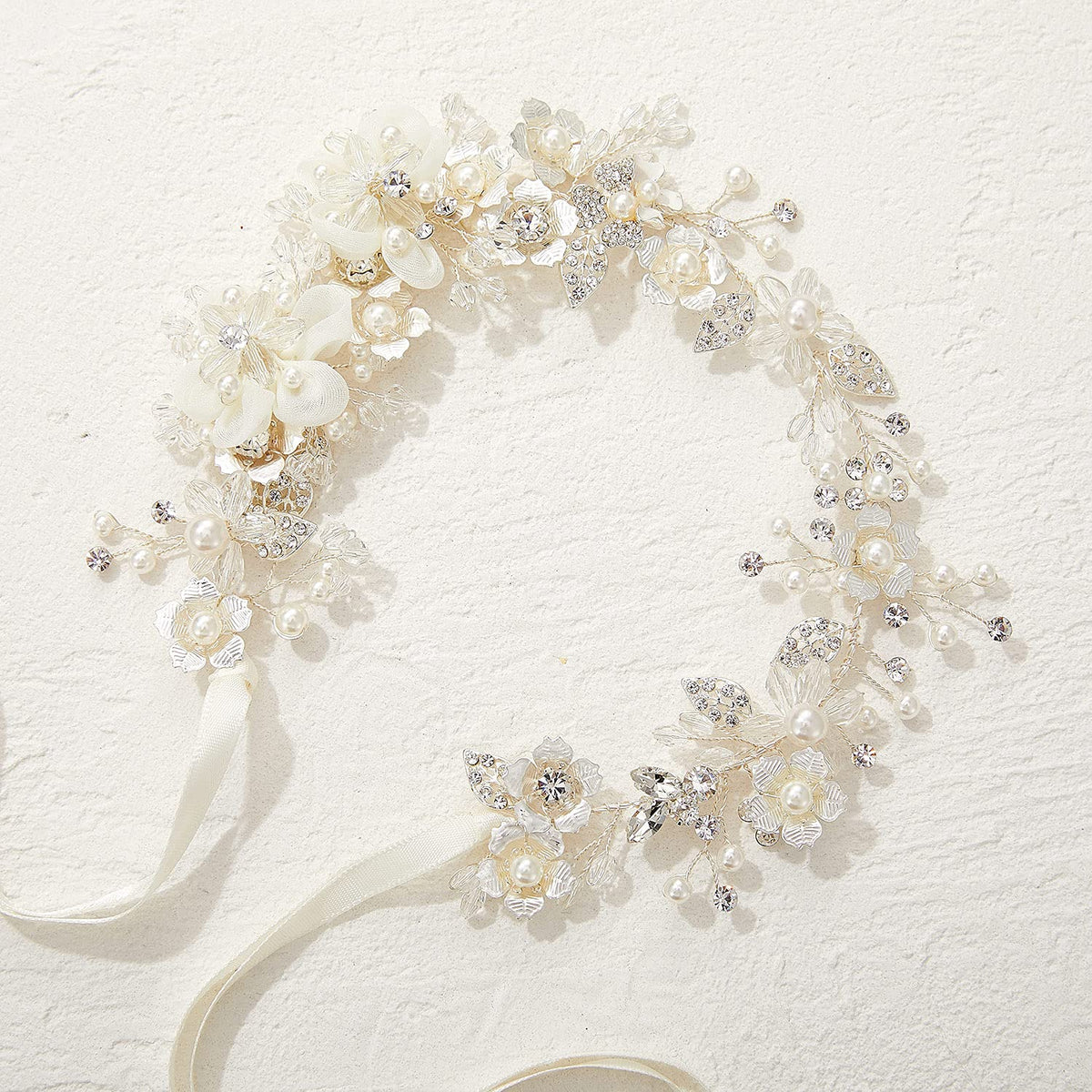 SWEETV bobby pins included to secure the headpiece easily.