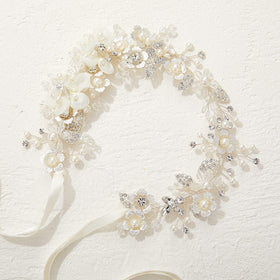 SWEETV bobby pins included to secure the headpiece easily.