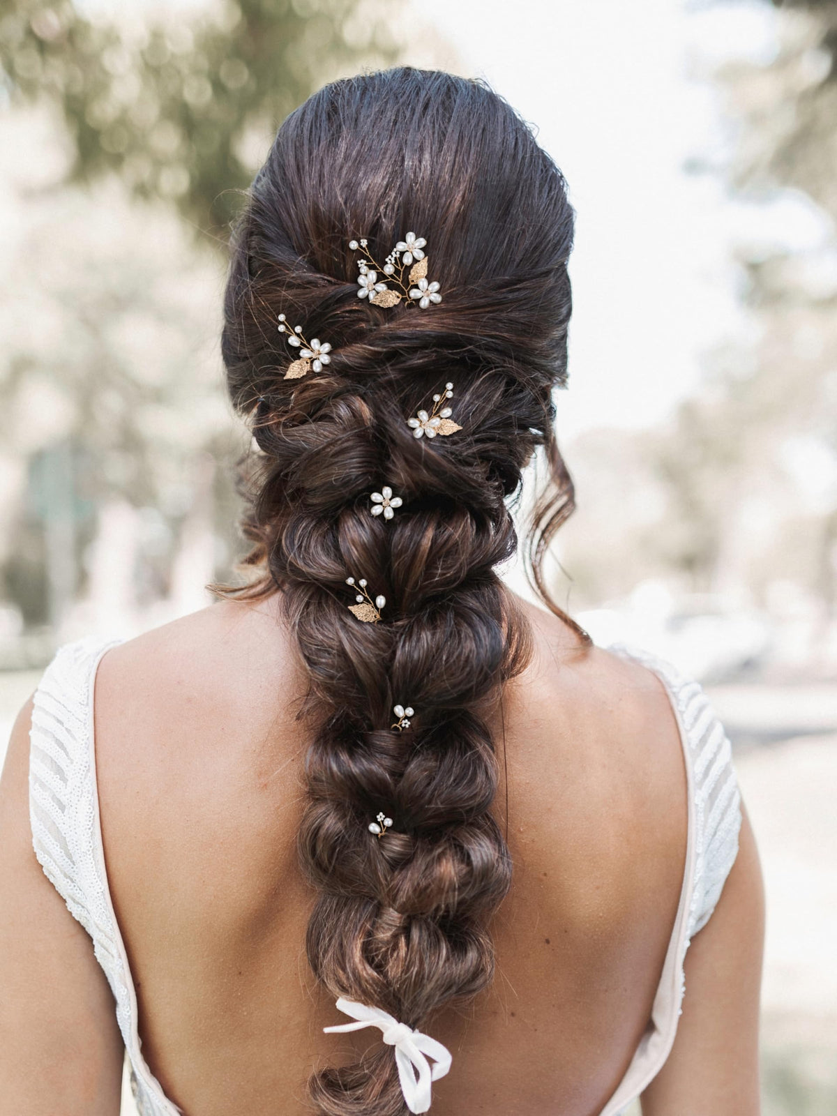 SweetV bridal hair pins with pearls for elegant wedding styling and secure all-day hold
