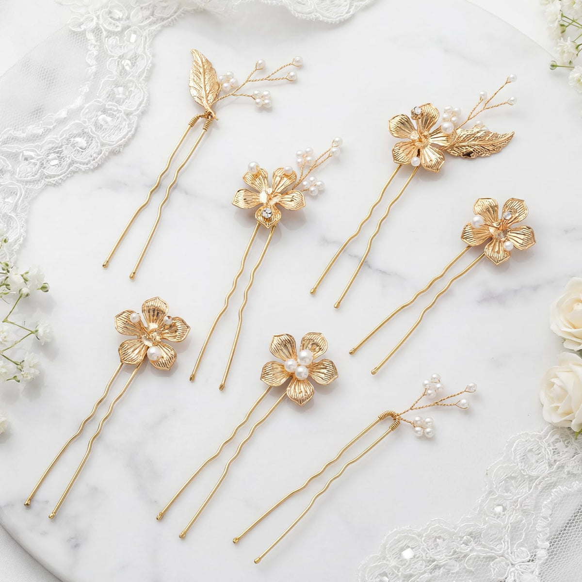 SWEETV gold-plated alloy clip provides secure hold without snagging.