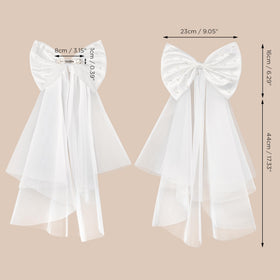 SweetV one-size-fits-all bow suits various hair types and colors.