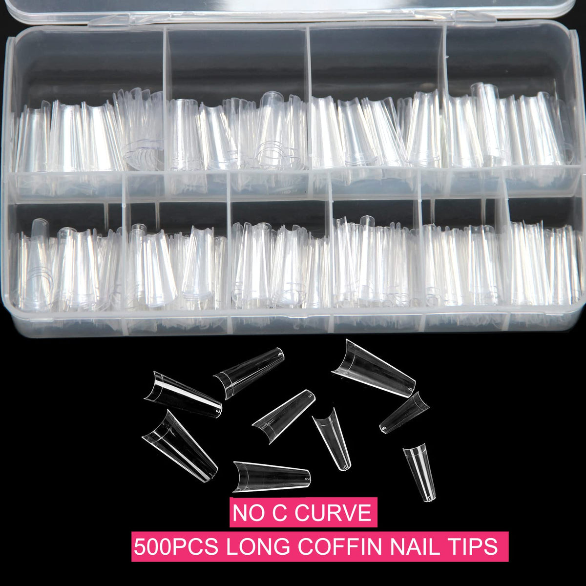 SWETIDY ABS material nail tips durable and odor-free for professional use