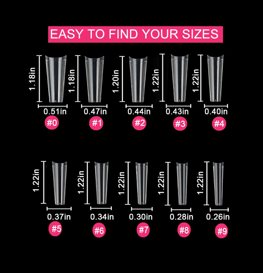 SWETIDY no C-curve coffin nails show flattened silhouette for elegant fingertips