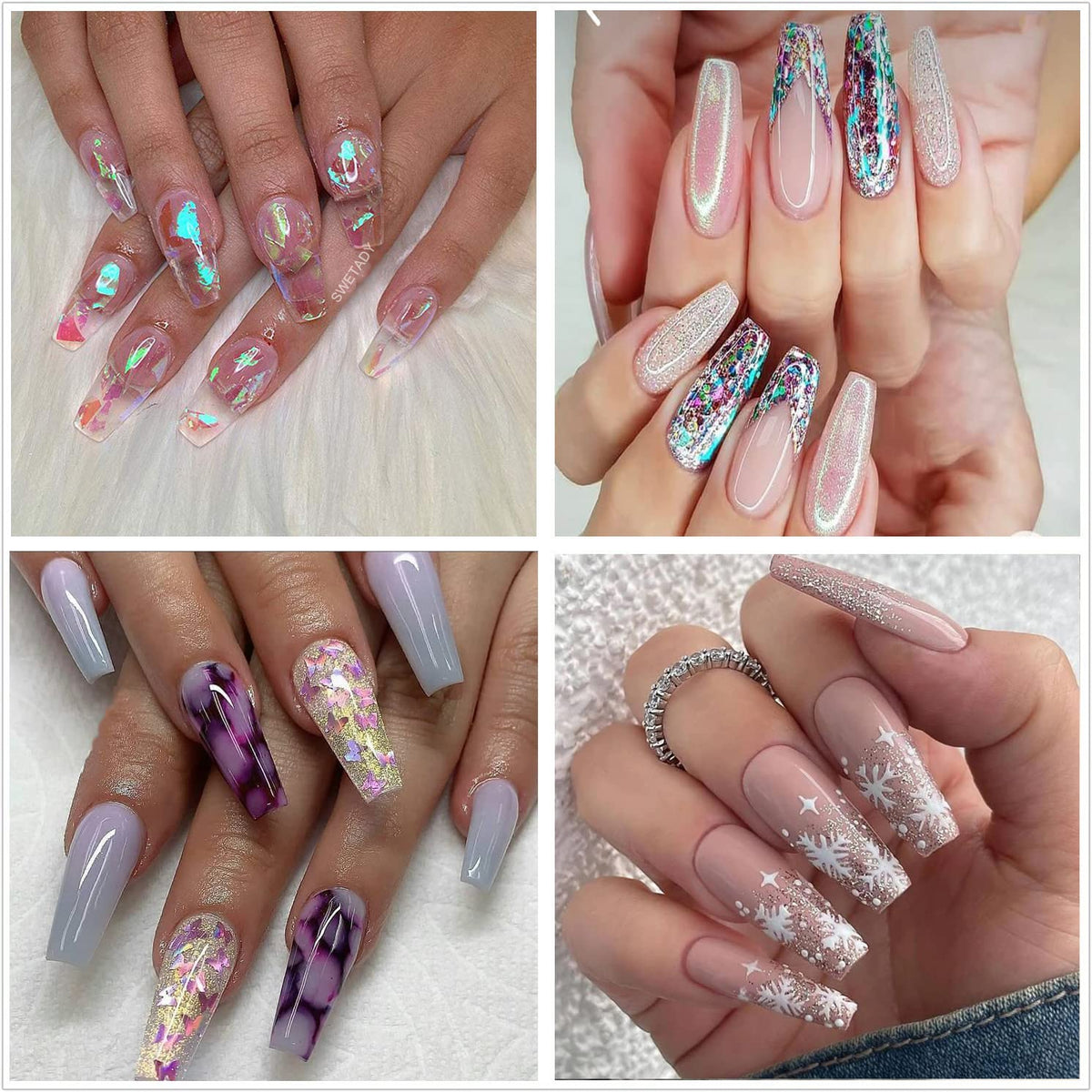 SWETIDY professional DIY nail art-ready tips ready for home or salon use