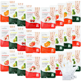 Swiffen 24-piece fruits beauty hand mask package for deep hydration.