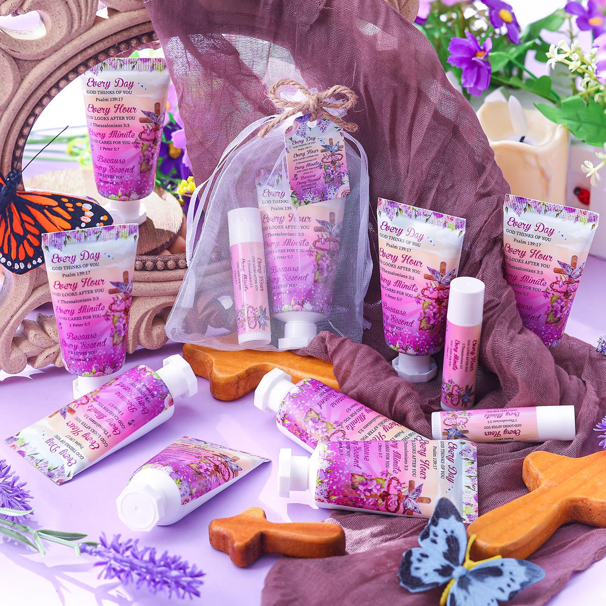 Swiffen 24-set lip balm cross bundle ideal for on-the-go touchups.