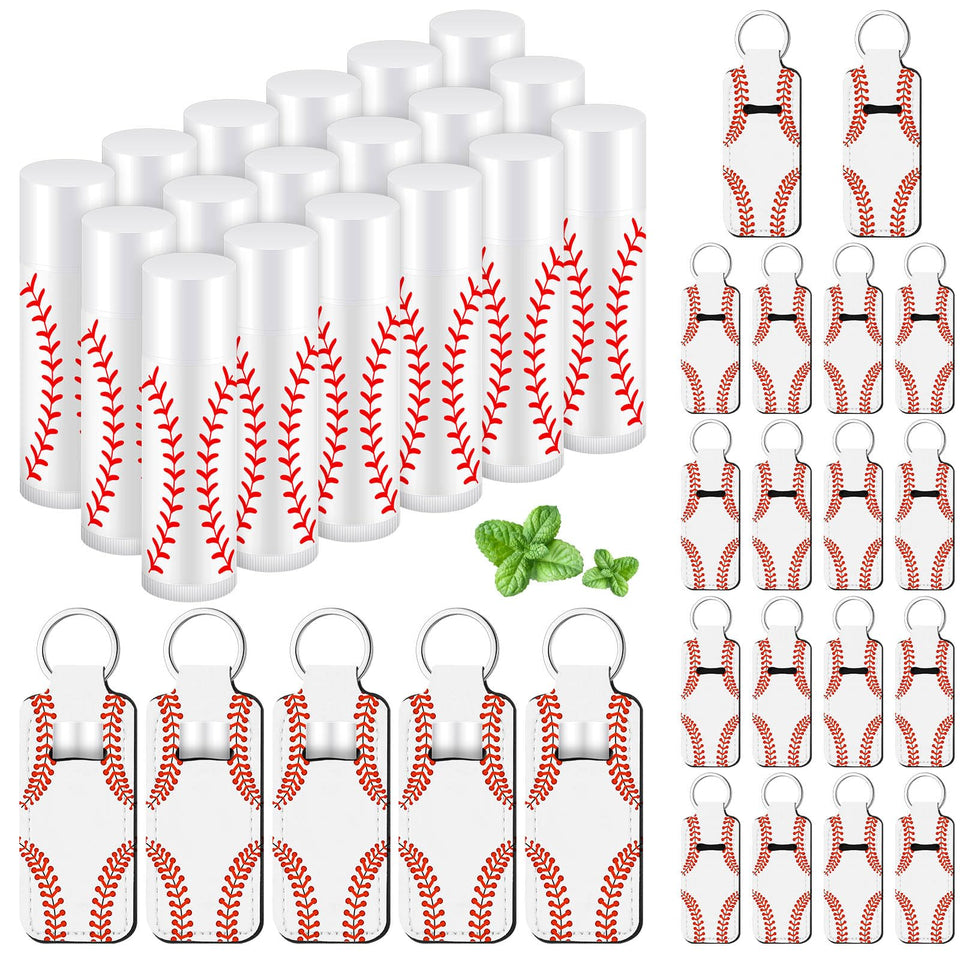 Swiffen baseball lip balm set for mint-favored party favors and gifts