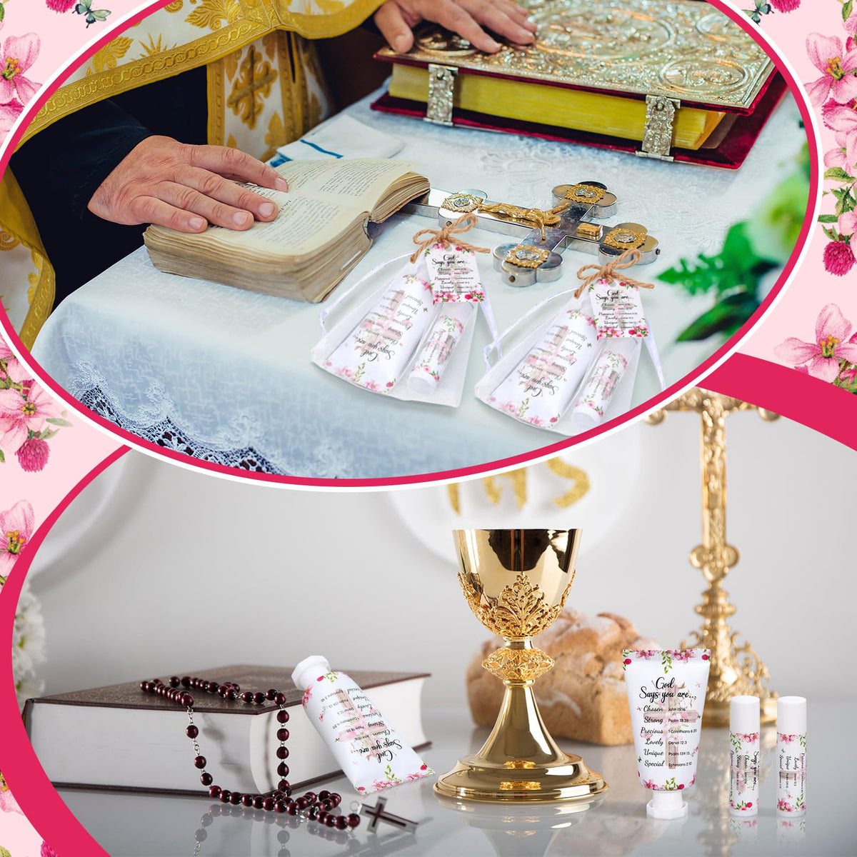 Swiffen Bible verse card enhances the gift with a meaningful message