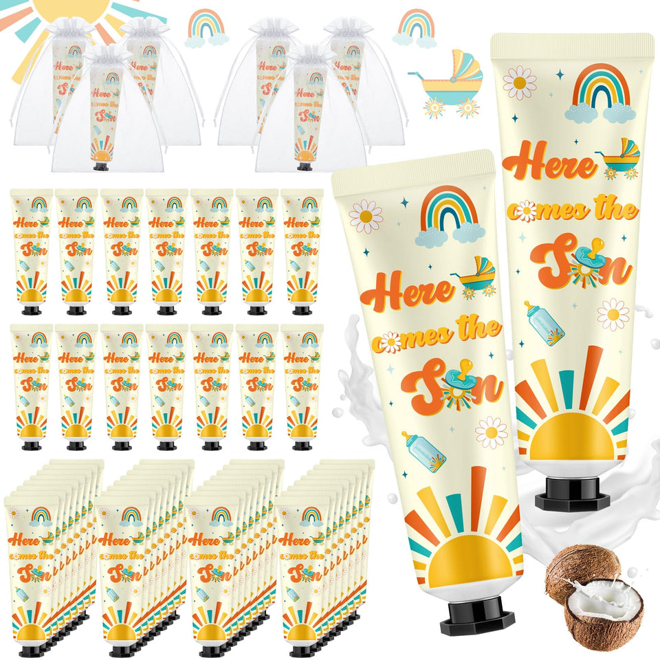 Swiffen Here Comes The Son hand cream sets packaging, ideal for bulk gifting.