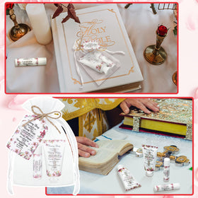 Swiffen organza bag and tag, enhances present-ready packaging.