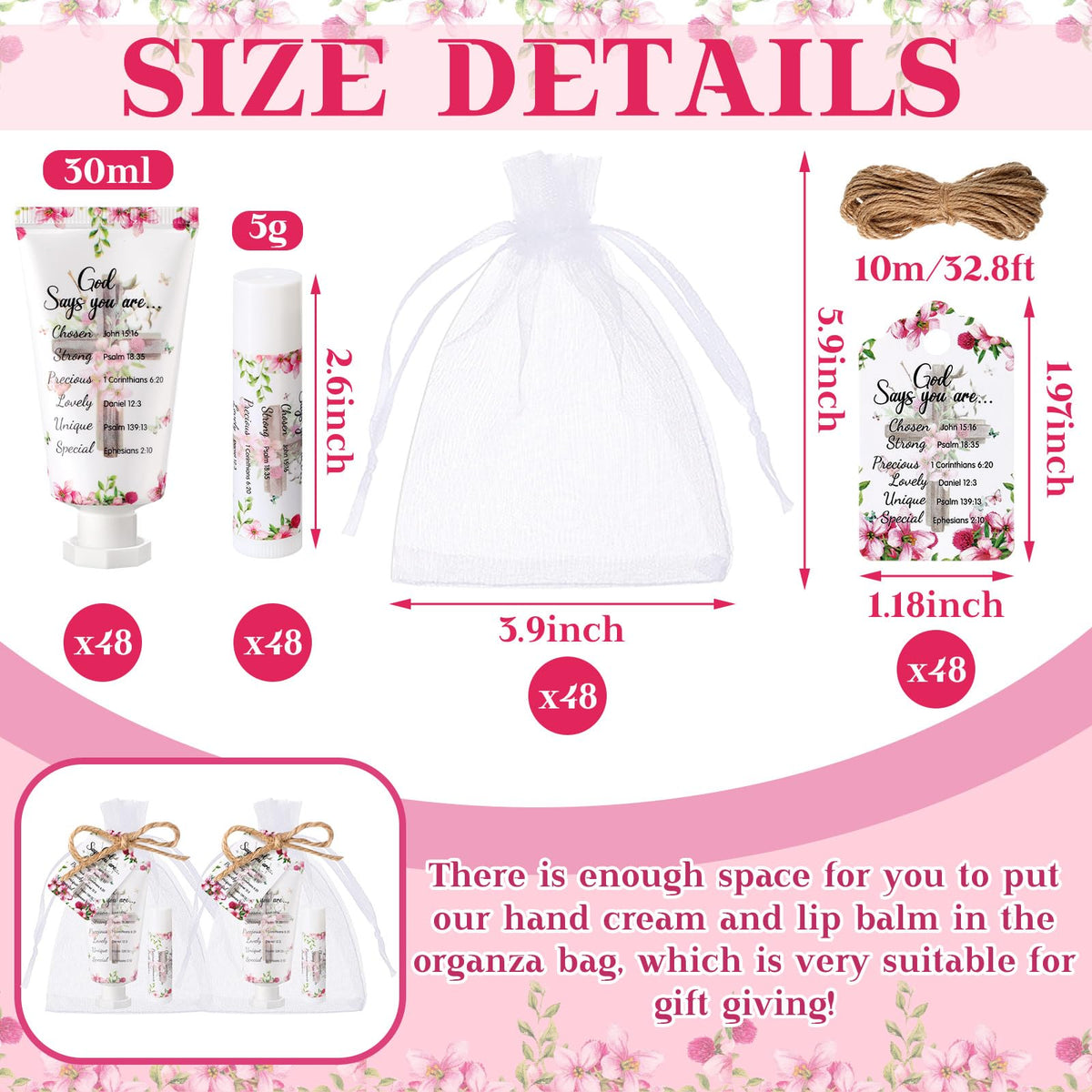 Swiffen organza gift bag adds elegant presentation for gifting