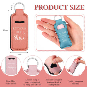 Swiffen portable lip gloss holder keychain enables quick, stylish touch-ups