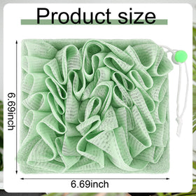 Swiffen soap pocket loofah keeps soap handy for quick, refreshing cleanses.