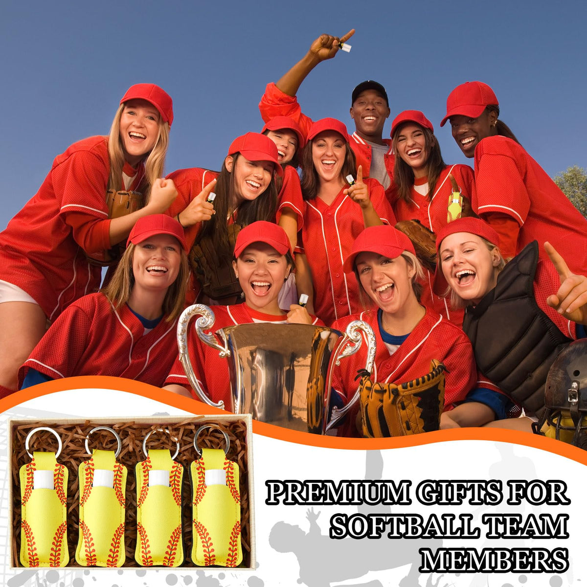 Swiffen softball gift pack yellow, ideal team favors for events