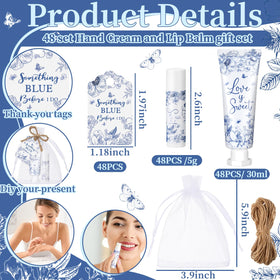 Swiffen Something Blue blue flower design packaging adds wedding vibes