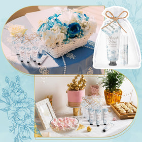 Swiffen Something Blue favor bag, pocket-friendly gift presentation