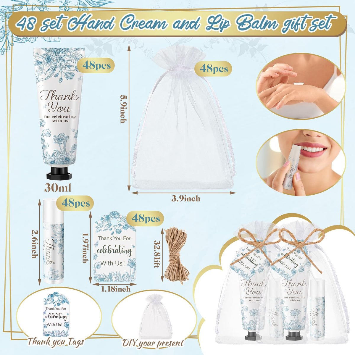 Swiffen Something Blue duo gift set display for weddings and showers