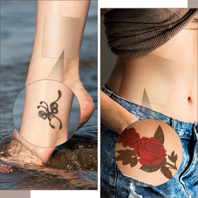 Swiffen tattoo cover up tape removal easy, leaving no sticky residue