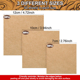 Swiffen tattoo cover up tape size options display three concealment choices for varying tattoos