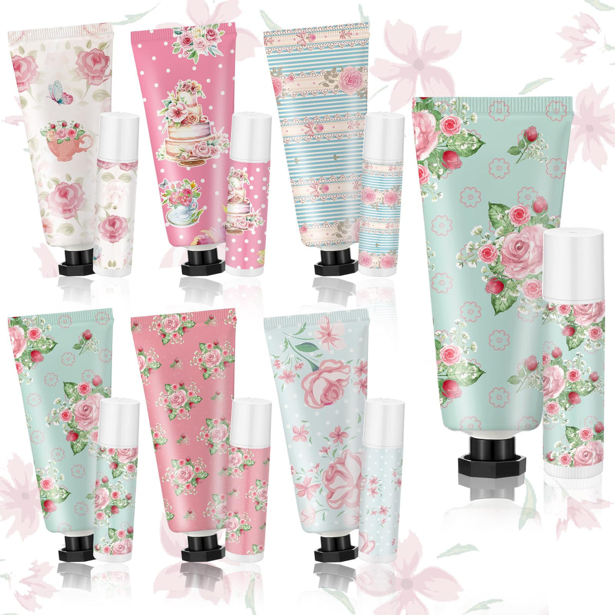Swiffen tea party hand cream set in blue packaging, ideal for gifting.