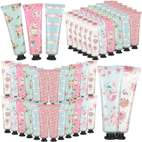 Swiffen Tea Party Hand Cream Gift Set with 36 pieces showcased in a colorful display.