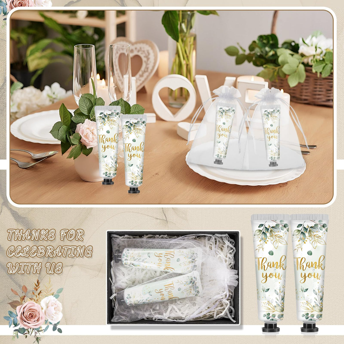 Swiffen wedding party design doubles as decorative favor