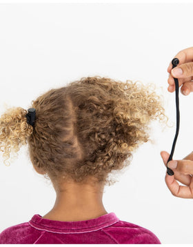 SWIRLYCURLY Snap Hair Ties soft stretchy material for comfortable wear