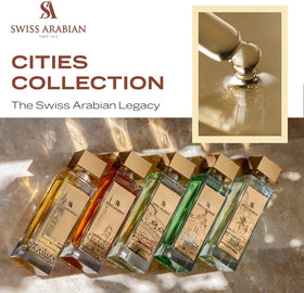 Swiss Arabian Casablanca vanity shot evokes daily luxury and versatility.