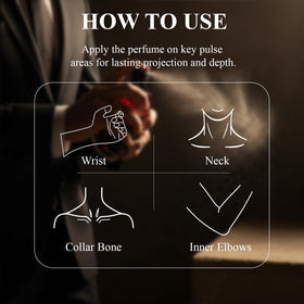Musk 07 spray in action for effortless application and all-day aroma.