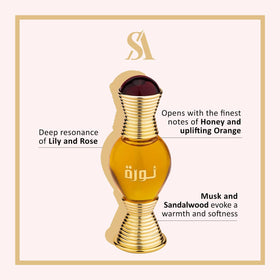 Swiss Arabian Noora opening notes of honey and orange for a bright start