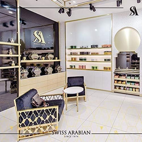 Swiss Arabian Rasheeqa packaging detail for gifting and shelf appeal