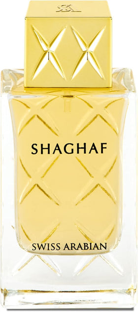 Swiss Arabian Shaghaf feminine lime-lemon splash for a vibrant daytime aroma.
