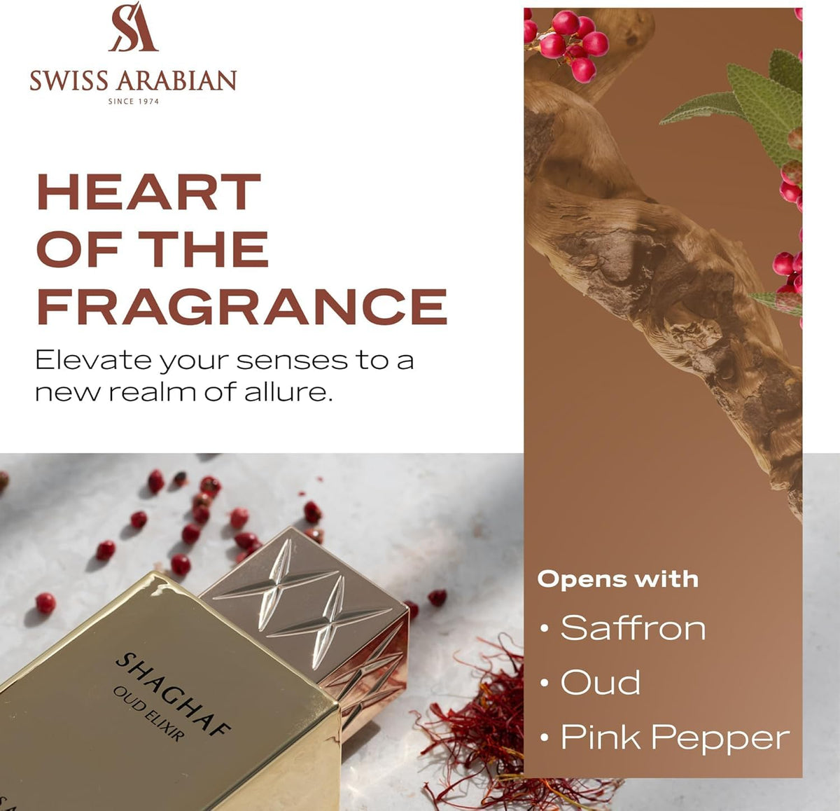Shaghaf Oud Elixir base notes vanilla amber musk oud warmth