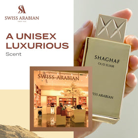 Shaghaf Oud Elixir heart notes rose oud sage praline